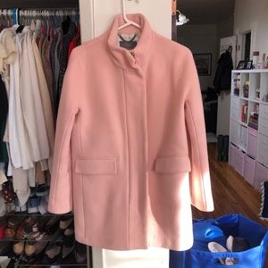 Pink J.Crew Cocoon Coat Sz 6